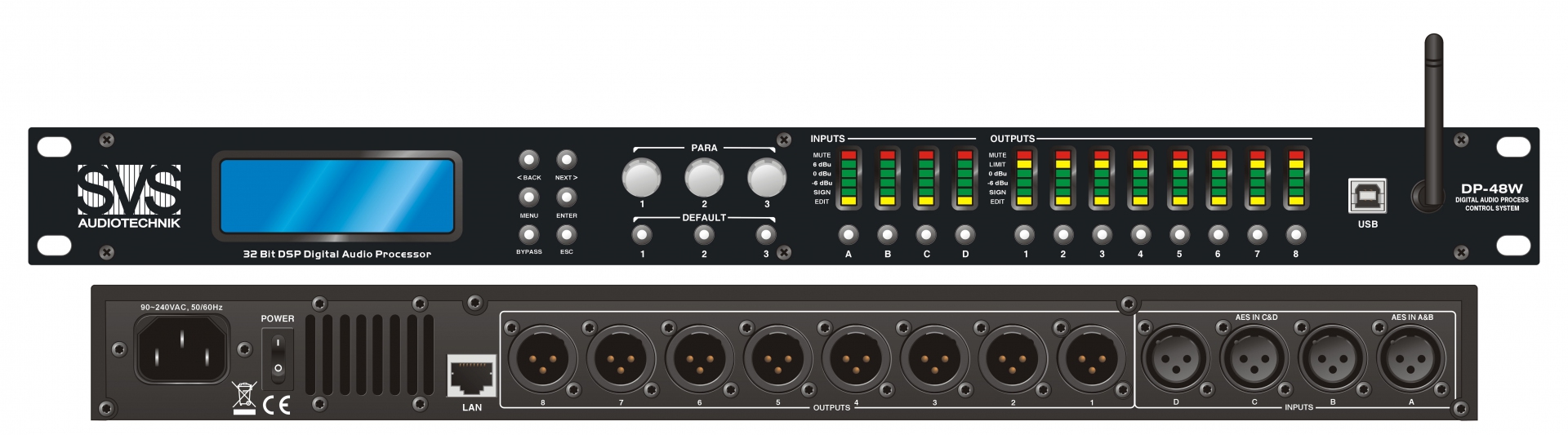 SVS Audiotechnik DP-48W Цифровой процессор: 4 входа 8 выходов в Каслях