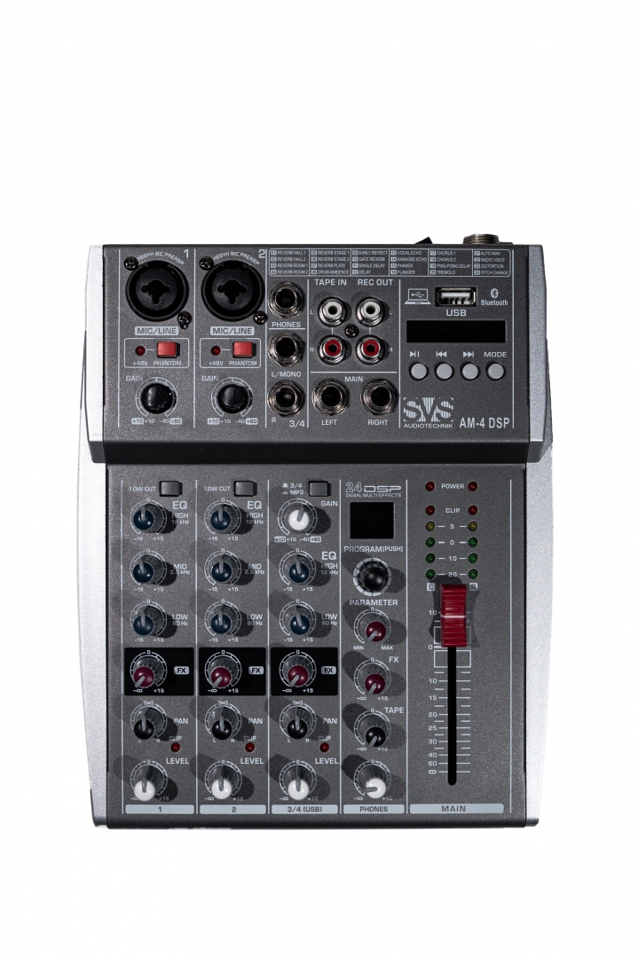 SVS Audiotechnik mixers AM-4 DSP Аналоговый микшерный пульт, 4-канала в Каслях